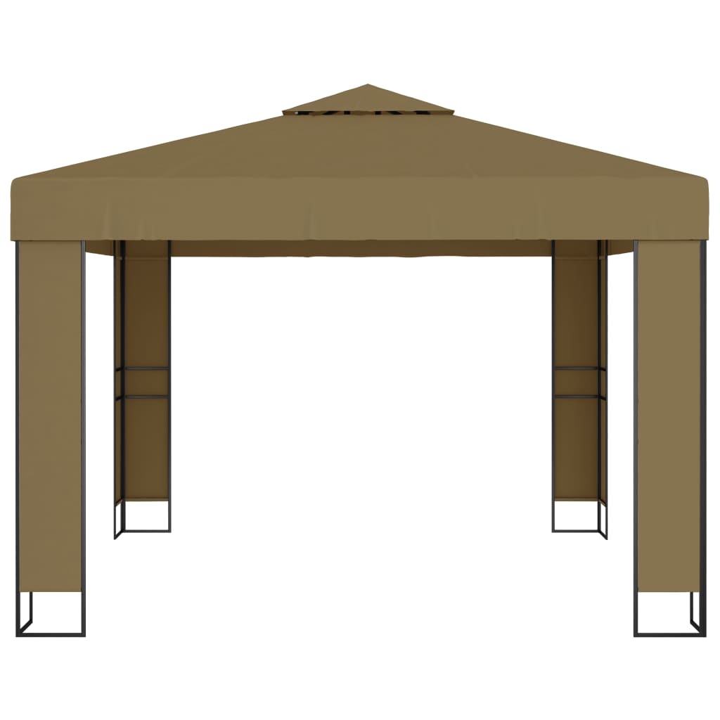 Κιόσκι με Διπλή Οροφή Taupe 3 x 3 x 2,7 μ. 180 γρ/μ²