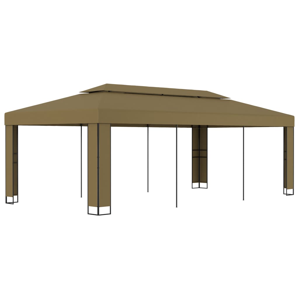 Κιόσκι με Διπλή Οροφή Taupe 3 x 6 μ. 180 γρ/μ²