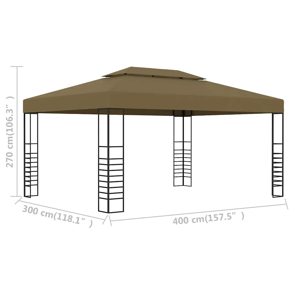 Κιόσκι Taupe 3 x 4 μ. 180 γρ/μ²