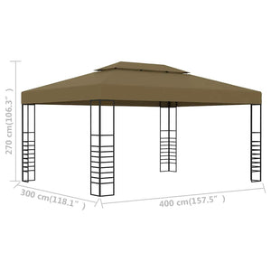 Κιόσκι Taupe 3 x 4 μ. 180 γρ/μ²