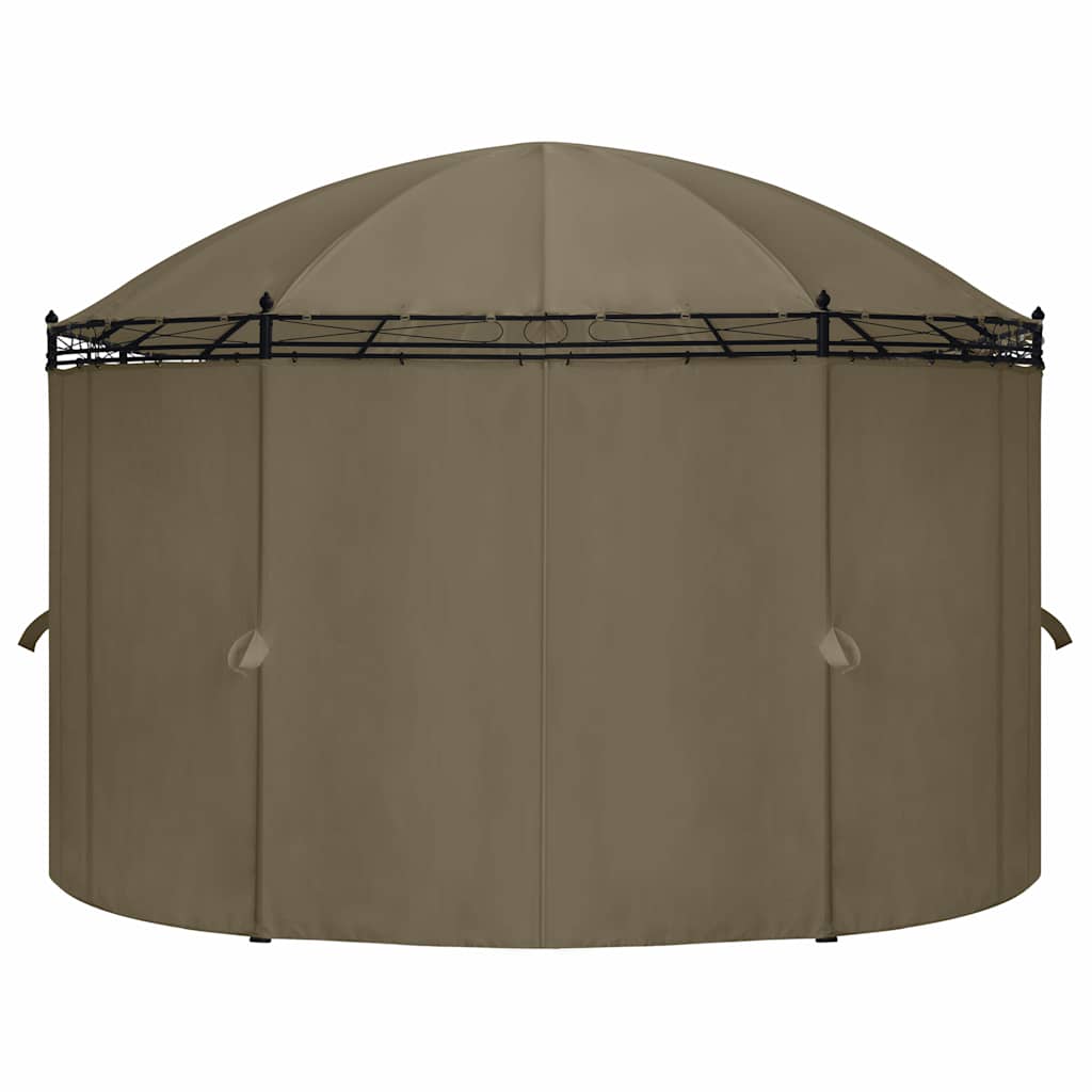Κιόσκι με Κουρτίνες Taupe 520 x 349 x 255 εκ. 180 γρ./μ² - Pakobazaar