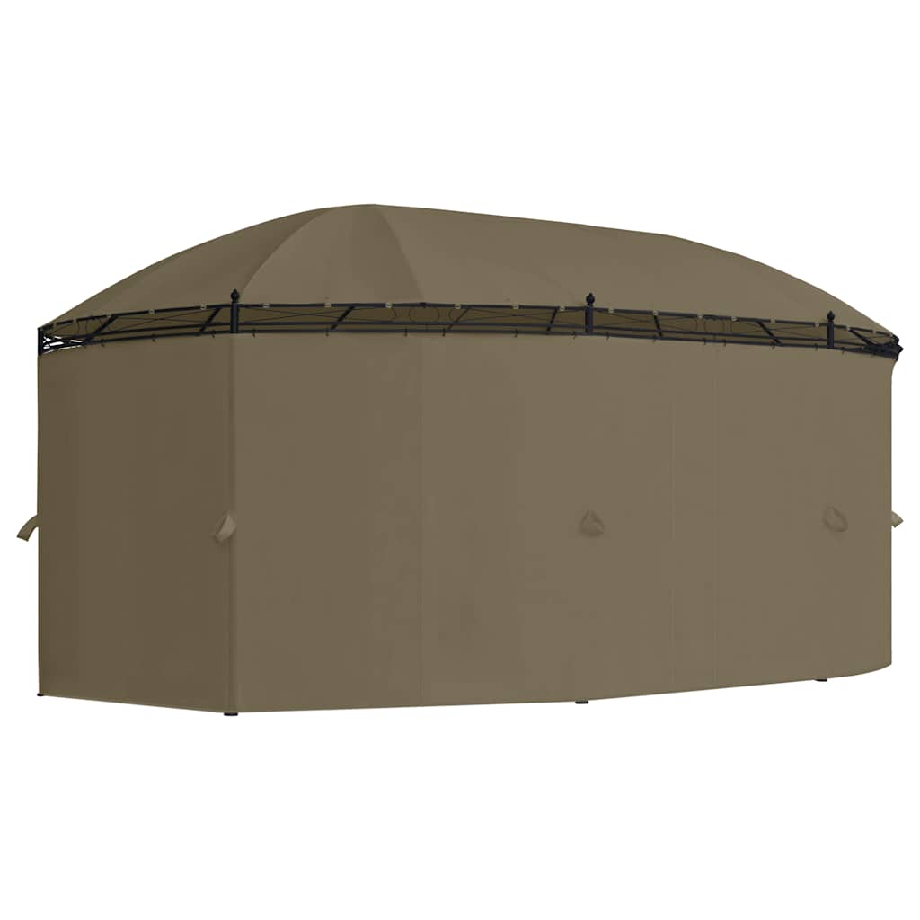 Κιόσκι με Κουρτίνες Taupe 520 x 349 x 255 εκ. 180 γρ./μ² - Pakobazaar