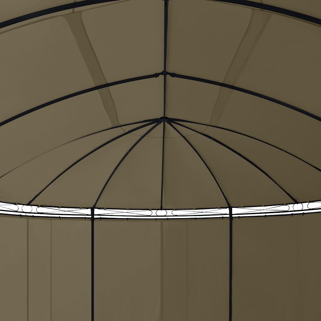 Κιόσκι με Κουρτίνες Taupe 520 x 349 x 255 εκ. 180 γρ./μ² - Pakobazaar