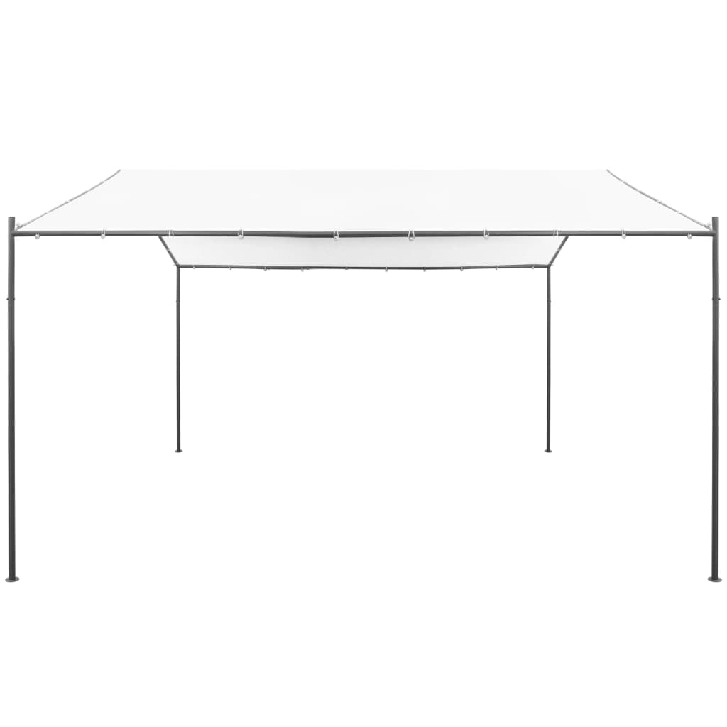 Κιόσκι Κήπου Λευκό 400 x 400 x 260 εκ. 180 γρ./μ²