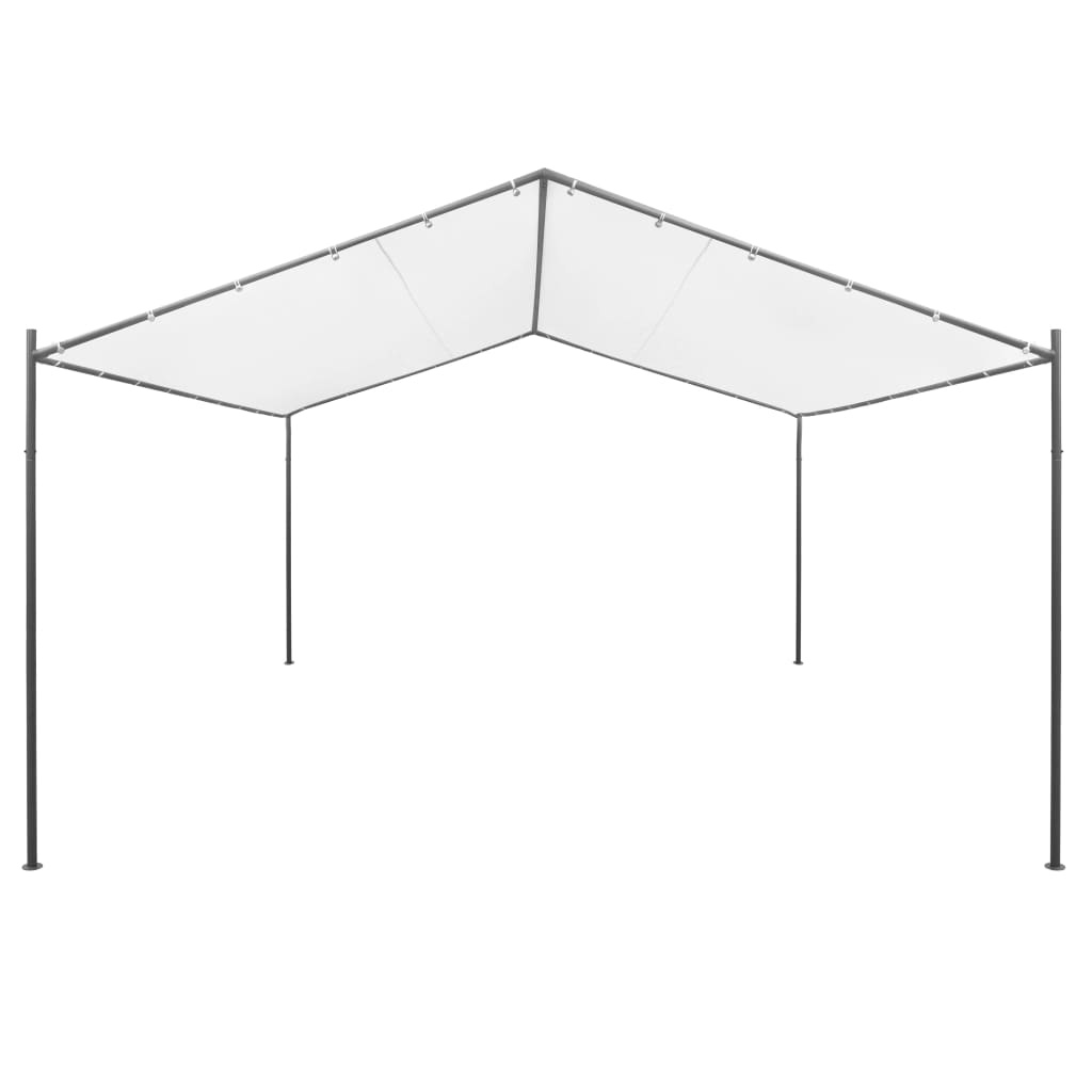 Κιόσκι Κήπου Λευκό 400 x 400 x 260 εκ. 180 γρ./μ²