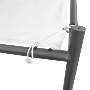 Κιόσκι Κήπου Λευκό 400 x 400 x 260 εκ. 180 γρ./μ²
