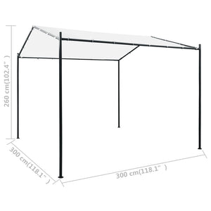 Κιόσκι Λευκό 3 x 3 x 2,6 μ. 180 γρ./μ²