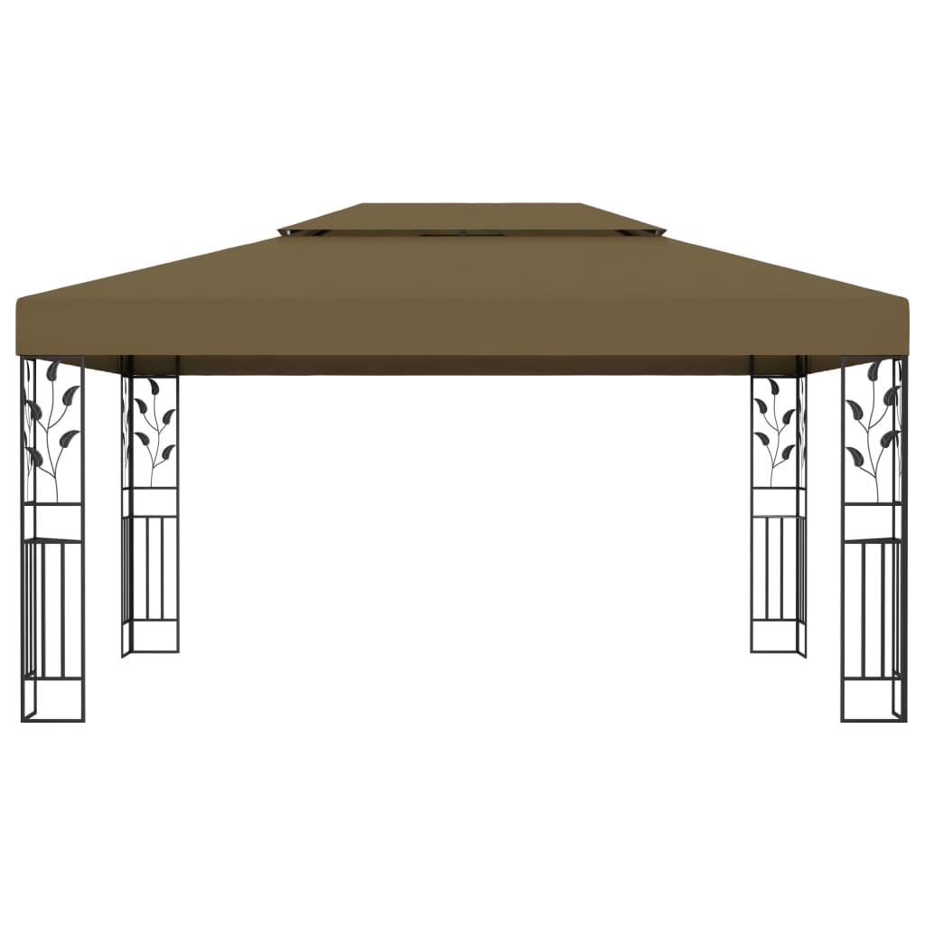 Κιόσκι με Διπλή Οροφή Taupe 3 x 4 μ. 180 γρ/μ²