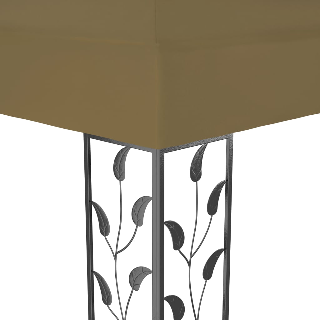 Κιόσκι με Διπλή Οροφή Taupe 3 x 4 μ. 180 γρ/μ²
