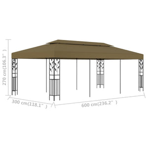 Κιόσκι Taupe 6 x 3 μ. 180 γρ/μ²