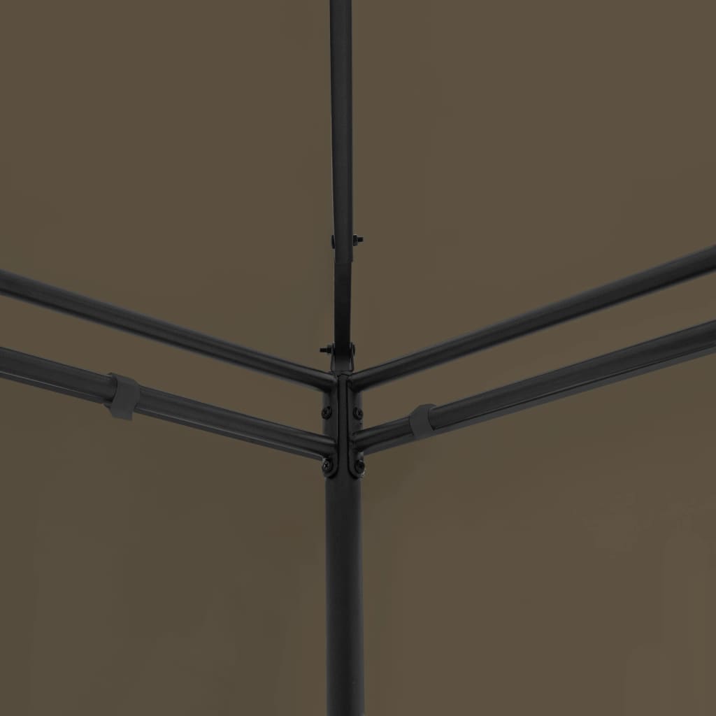 Κιόσκι με Κουρτίνες Taupe 600 x 298 x 270 εκ. 180 γρ./μ²