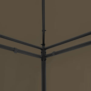 Κιόσκι με Κουρτίνες Taupe 600 x 298 x 270 εκ. 180 γρ./μ²