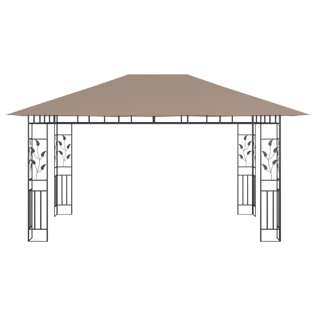 Κιόσκι με Αντικουνουπικό Δίχτυ Taupe 4x3x2,73 μ. / 180 γρ./μ² - Pakobazaar