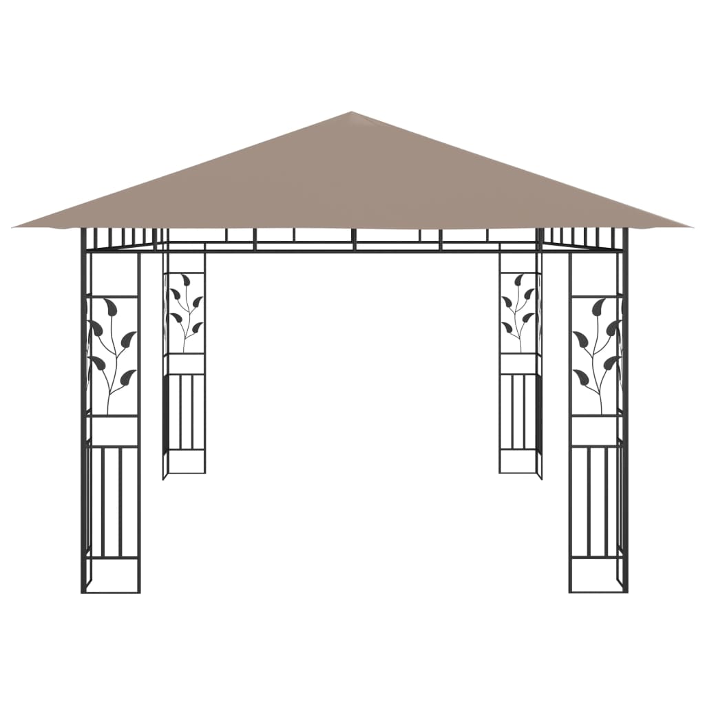 Κιόσκι με Αντικουνουπικό Δίχτυ Taupe 4x3x2,73 μ. / 180 γρ./μ² - Pakobazaar