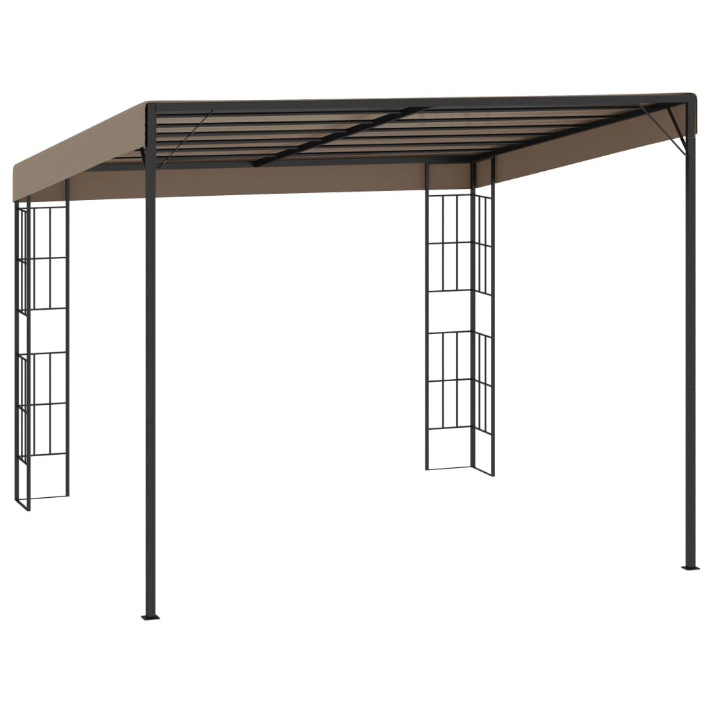 Κιόσκι Επιτοίχιο Taupe 3 x 3 μ. Υφασμάτινο - Pakobazaar