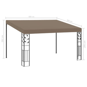 Κιόσκι Επιτοίχιο Taupe 4 x 3 x 2,5 μ.