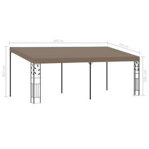 Κιόσκι Επιτοίχιο Taupe 6 x 3 x 2,5 μ.