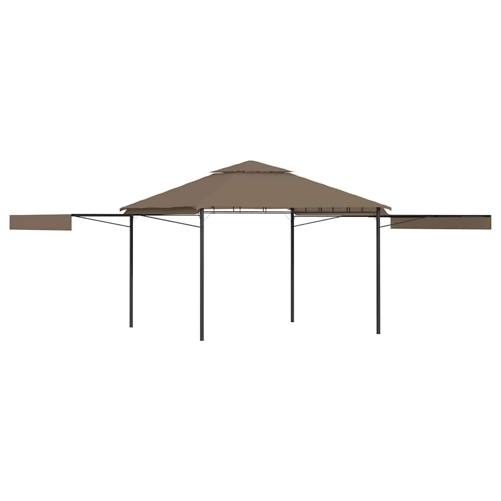 Κιόσκι με 2 Επεκτεινόμενες Οροφές Taupe 3x3x2,75 μ. 180 γρ/μ²