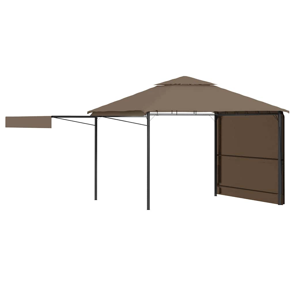 Κιόσκι με 2 Επεκτεινόμενες Οροφές Taupe 3x3x2,75 μ. 180 γρ/μ²