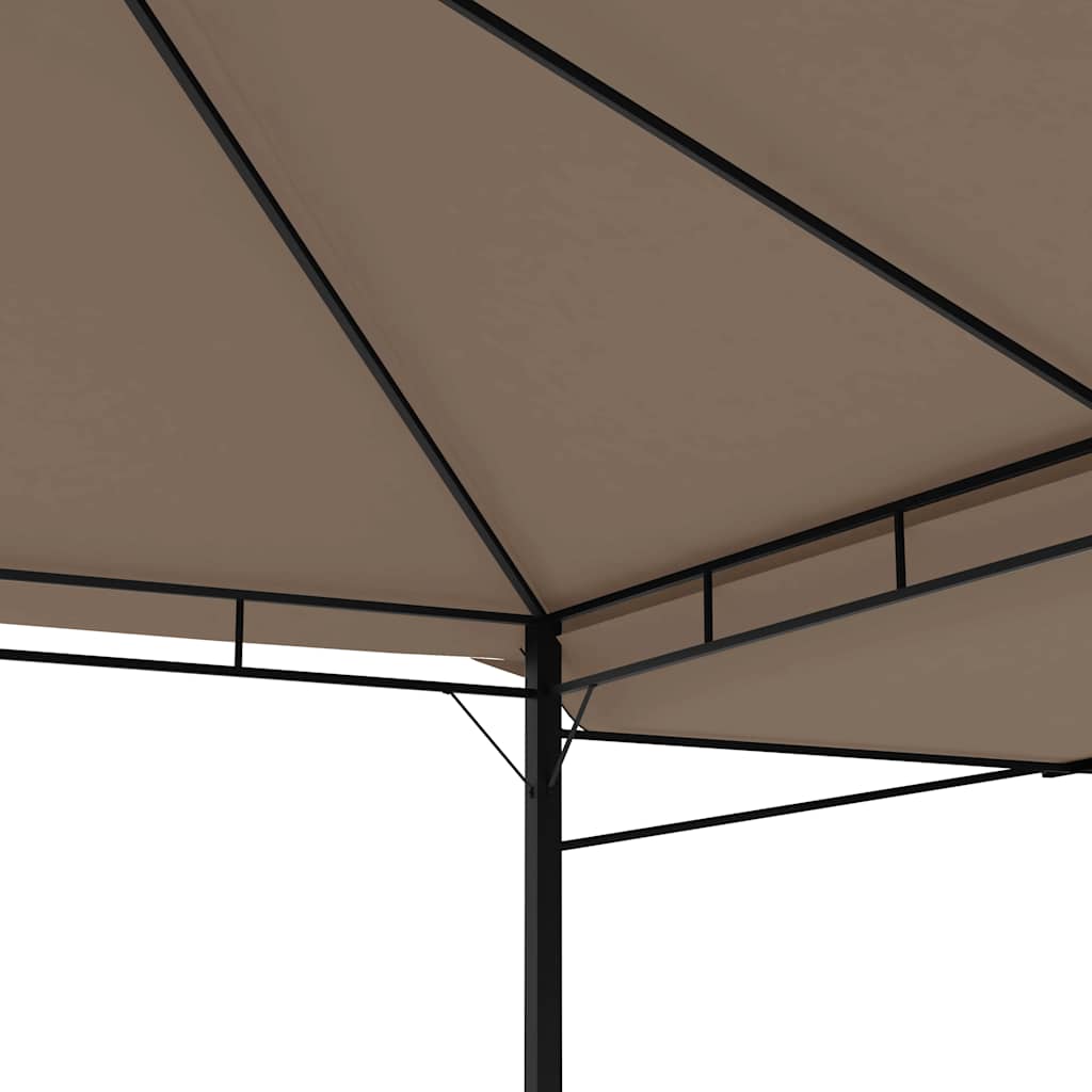 Κιόσκι με 2 Επεκτεινόμενες Οροφές Taupe 3x3x2,75 μ. 180 γρ/μ²