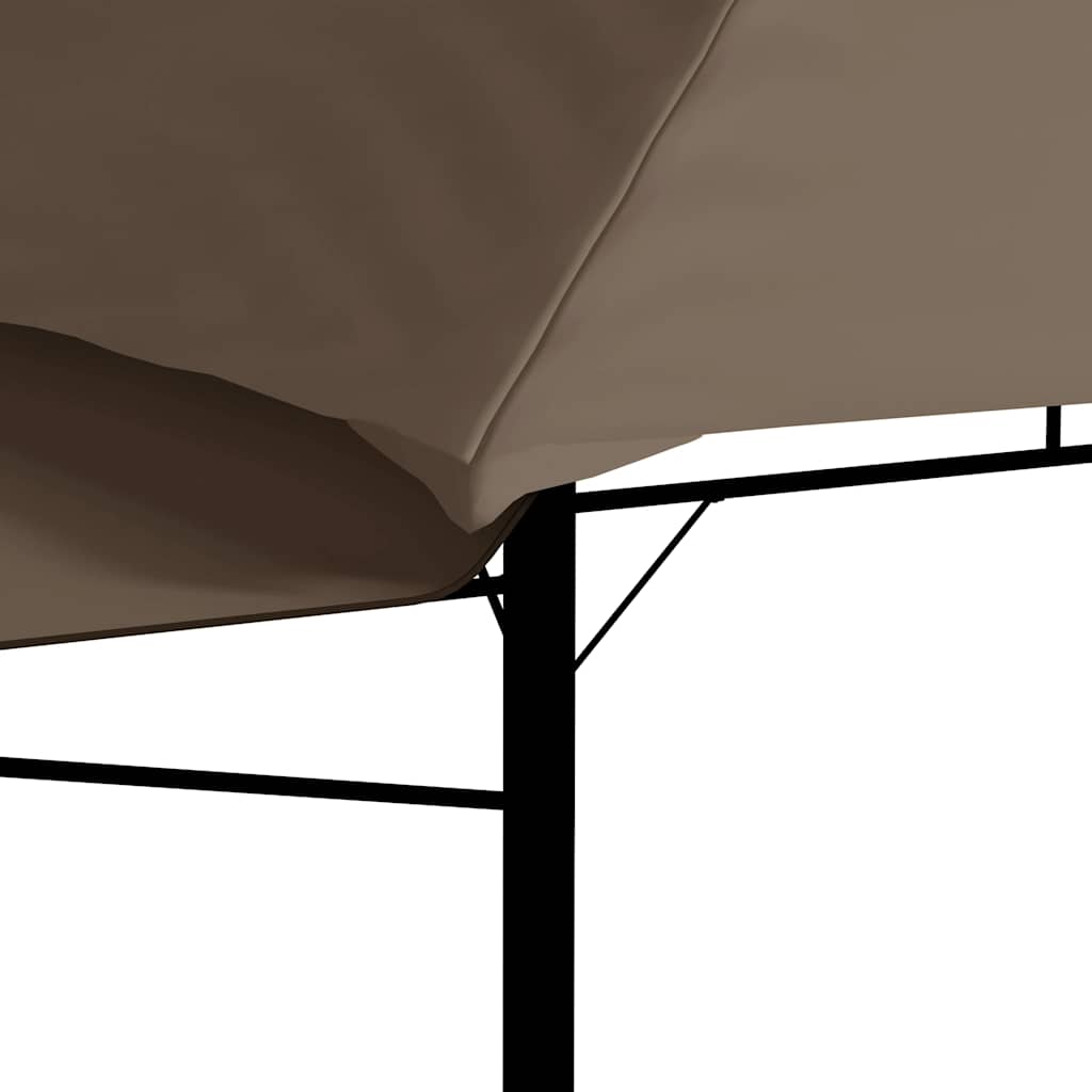 Κιόσκι με 2 Επεκτεινόμενες Οροφές Taupe 3x3x2,75 μ. 180 γρ/μ²