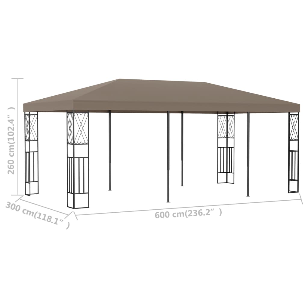 Κιόσκι Taupe 6 x 3 μ. Ύφασμάτινο