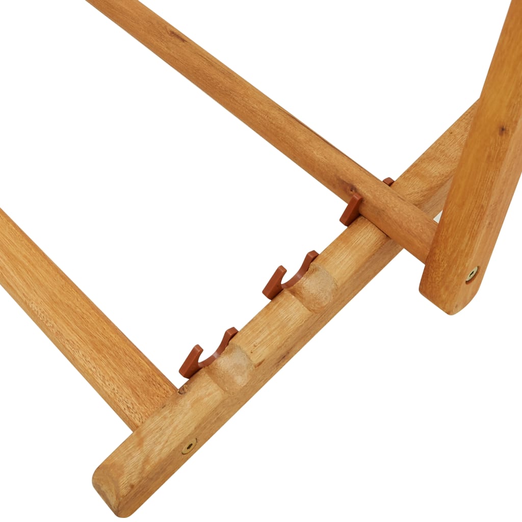 Σεζλόνγκ Πτυσσόμενη Πράσινη από Μασίφ Ξύλο Ευκαλύπτου & Ύφασμα - PAKOBAZAAR