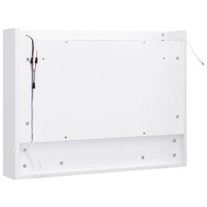 Καθρέφτης Μπάνιου με Ντουλάπι / LED Λευκό 80 x 15 x 60 εκ. MDF