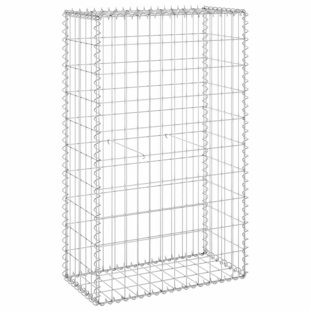 Συρματοκιβώτιο Τοίχος 60x30x100 εκ. Γαλβαν. Χάλυβας + Καλύμματα - PAKOBAZAAR