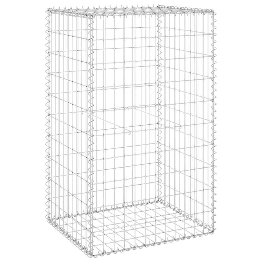 Συρματοκιβώτιο Τοίχος 60x50x100 εκ. Γαλβαν. Χάλυβας + Καλύμματα - PAKOBAZAAR