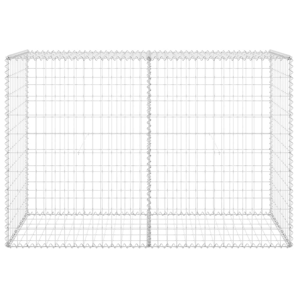 Συρματοκιβώτιο Τοίχος 150x60x100 εκ. Γαλβαν.Χάλυβας + Καλύμματα - PAKOBAZAAR