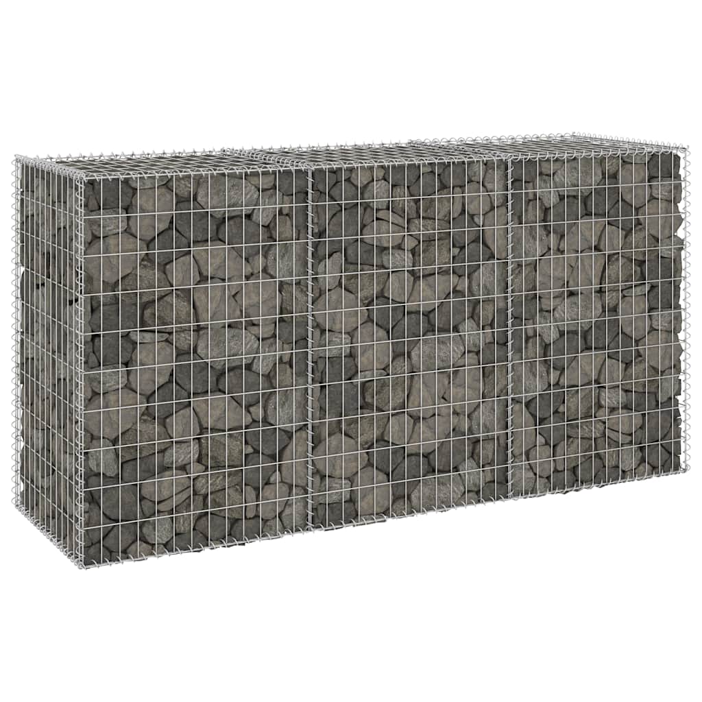 Συρματοκιβώτιο Τοίχος 200x60x100 εκ. Γαλβαν.Χάλυβας + Καλύμματα - PAKOBAZAAR