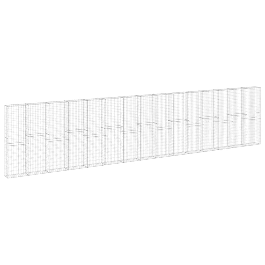 Συρματοκιβώτιο Τοίχος 900x30x200 εκ. Γαλβαν.Χάλυβας + Καλύμματα - PAKOBAZAAR