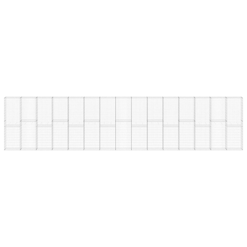 Συρματοκιβώτιο Τοίχος 900x30x200 εκ. Γαλβαν.Χάλυβας + Καλύμματα - PAKOBAZAAR