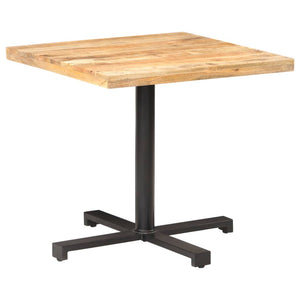Τραπέζι Bistro Τετράγωνο 80x80x75 εκ. Ακατέργαστο Ξύλο Μάνγκο - Pakobazaar
