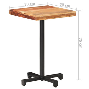 Τραπέζι Bistro Τετράγωνο 50 x 50 x 75 εκ. Μασίφ Ξύλο Ακακίας - Pakobazaar