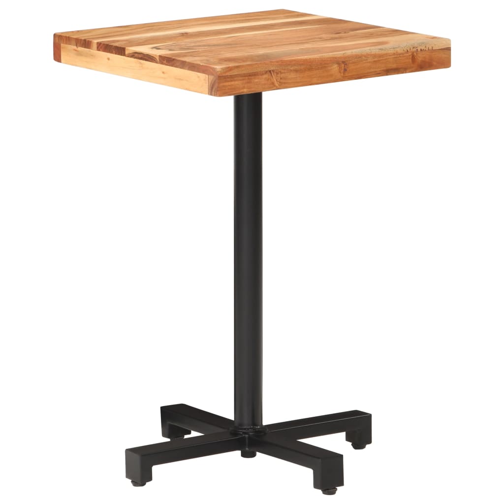 Τραπέζι Bistro Τετράγωνο 50 x 50 x 75 εκ. Μασίφ Ξύλο Ακακίας - Pakobazaar