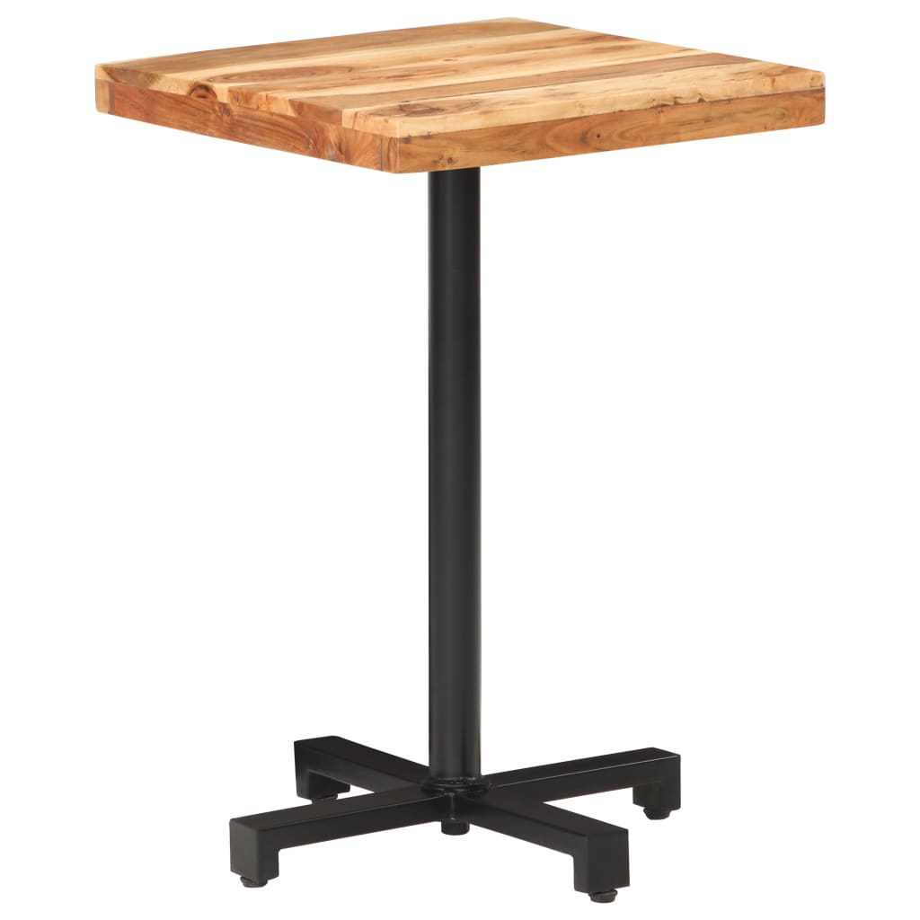 Τραπέζι Bistro Τετράγωνο 50 x 50 x 75 εκ. Μασίφ Ξύλο Ακακίας - Pakobazaar