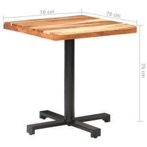 Τραπέζι Bistro Τετράγωνο 70 x 70 x 75 εκ. Μασίφ Ξύλο Ακακίας