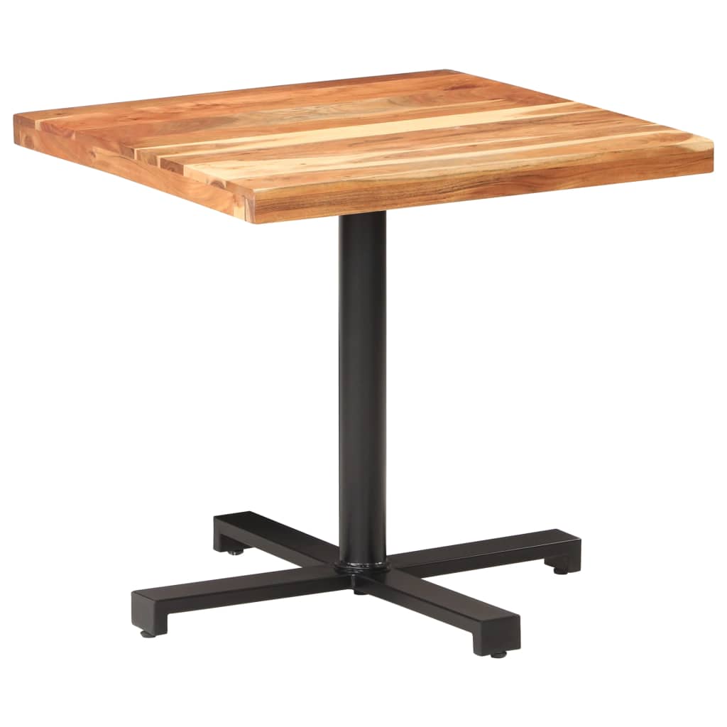 Τραπέζι Bistro Τετράγωνο 80 x 80 x 75 εκ. Μασίφ Ξύλο Ακακίας