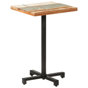 Τραπέζι Bistro Τετράγωνο 50x50x75 εκ. Μασίφ Ανακυκλωμένο Ξύλο - Pakobazaar