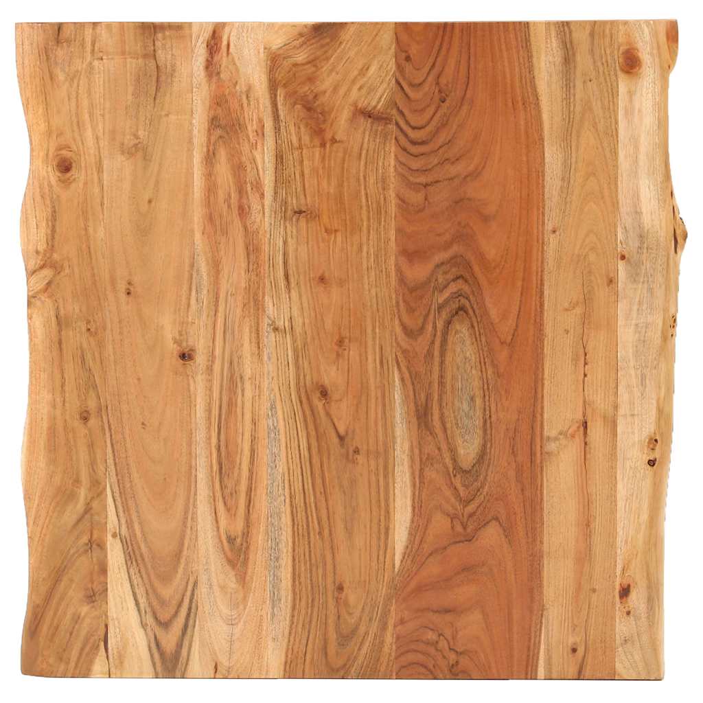 Τραπέζι Bistro Live Edge 70x70x75 εκ. από Μασίφ Ξύλο Ακακίας