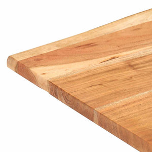 Τραπέζι Bistro Live Edge 70x70x75 εκ. από Μασίφ Ξύλο Ακακίας