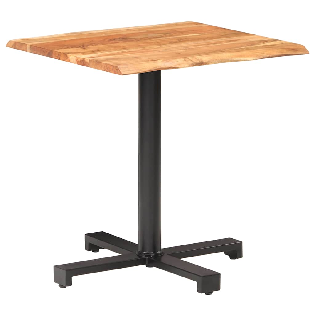 Τραπέζι Bistro Live Edge 70x70x75 εκ. από Μασίφ Ξύλο Ακακίας