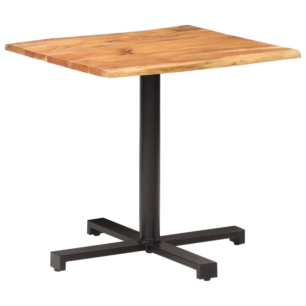 Τραπέζι Bistro Live Edge 80x80x75 εκ. από Μασίφ Ξύλο Ακακίας - Pakobazaar
