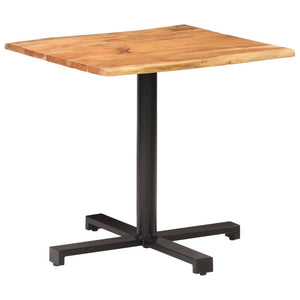 Τραπέζι Bistro Live Edge 80x80x75 εκ. από Μασίφ Ξύλο Ακακίας - Pakobazaar