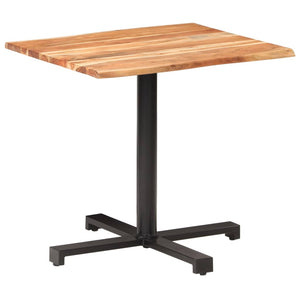 Τραπέζι Bistro Live Edge 80x80x75 εκ. από Μασίφ Ξύλο Ακακίας - Pakobazaar