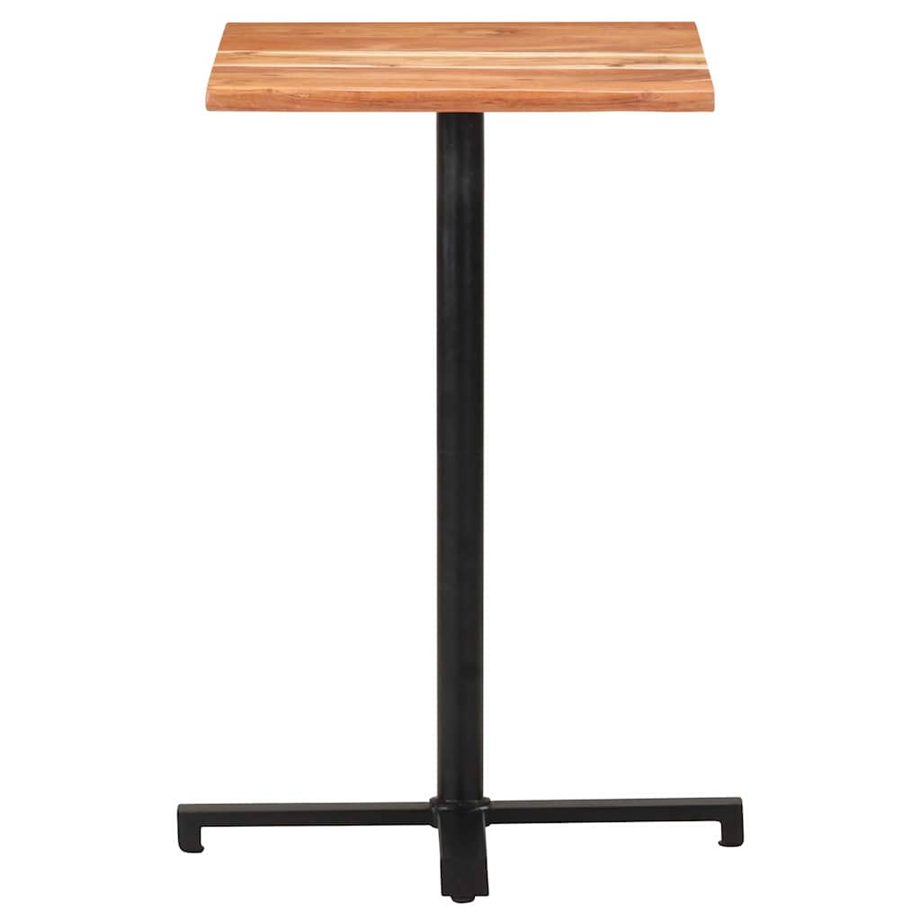 Τραπέζι Μπαρ Live Edge 50 x 50 x 110 εκ. από Μασίφ Ξύλο Ακακίας
