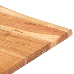 Τραπέζι Μπαρ Live Edge 60 x 60 x 110 εκ. από Μασίφ Ξύλο Ακακίας