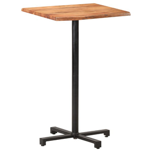 Τραπέζι Μπαρ Live Edge 60 x 60 x 110 εκ. από Μασίφ Ξύλο Ακακίας